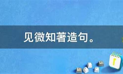 见微知著造句短句简单_见微知著造句短句简单一点