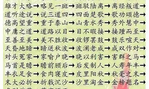 成语接龙每天背多少个字_成语接龙每天背多少个字合适